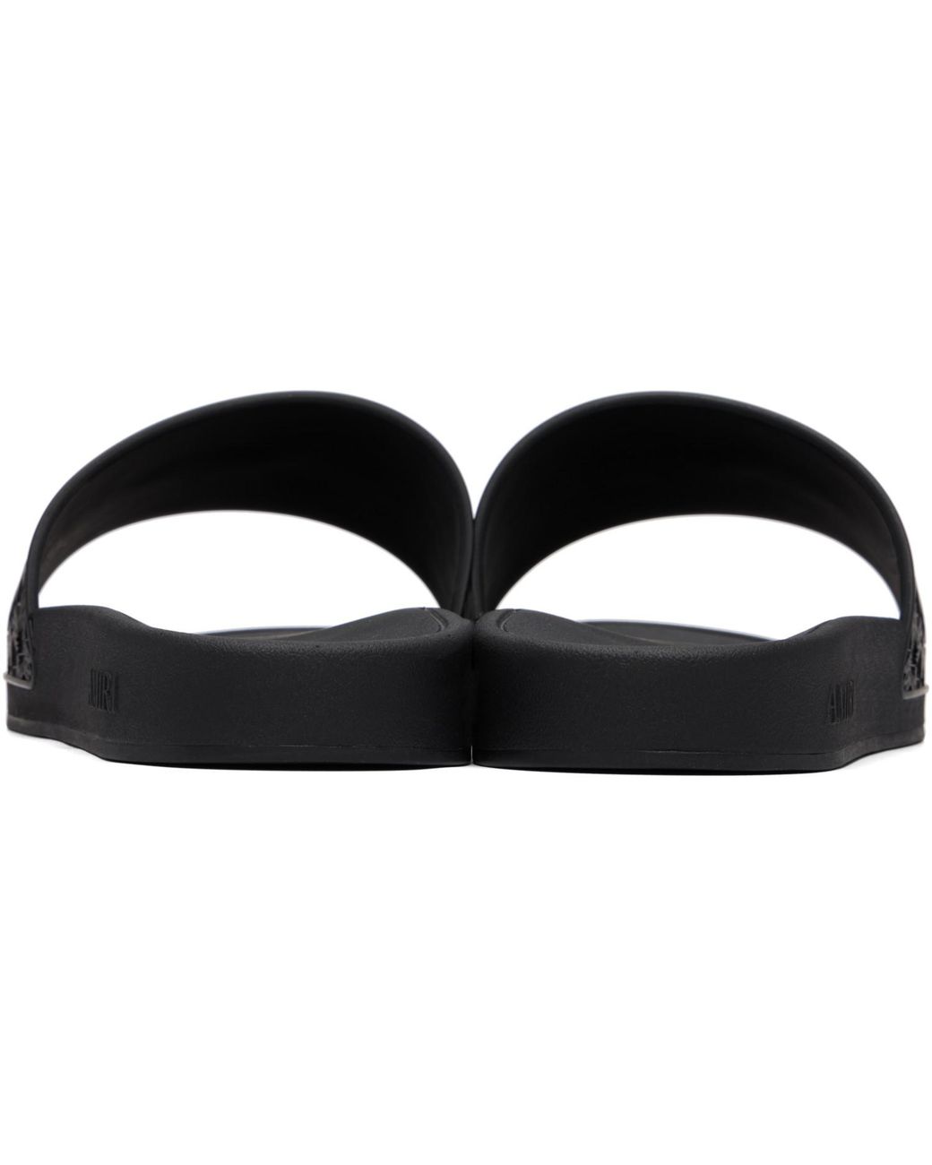 Amiri Black Ma Quad Pool Slides for men