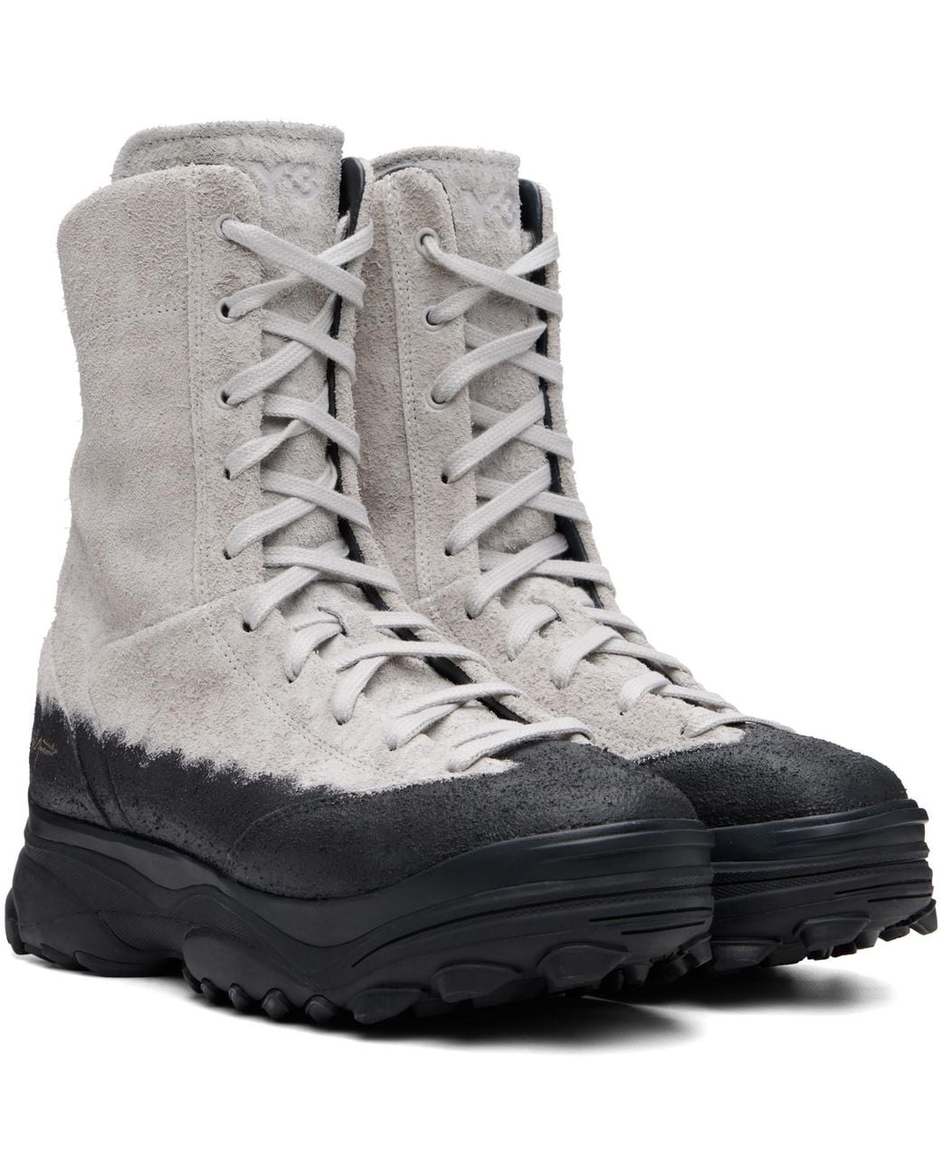 Y-3 Gray Gsg9 Boots for men