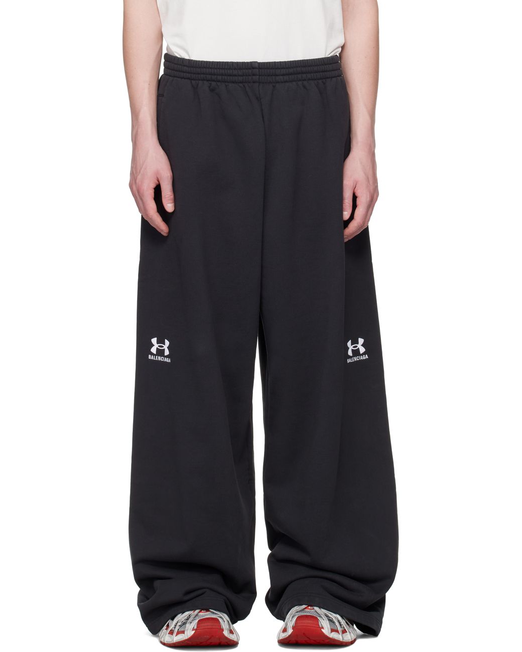 【BALENCIAGA】×Under Armour バギー スウェットパンツ コラボ BALENCIAGA ×アンダーアーマー バギー スウェットパンツ