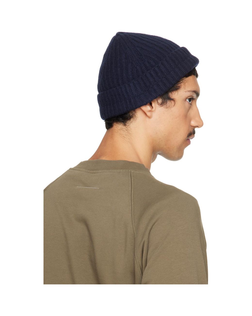 MM6 by Maison Margiela Green Knit Beanie for men