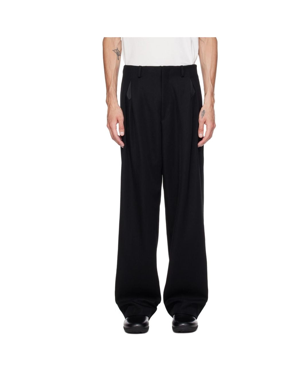 Kiko Kostadinov Black Votive Trousers for men