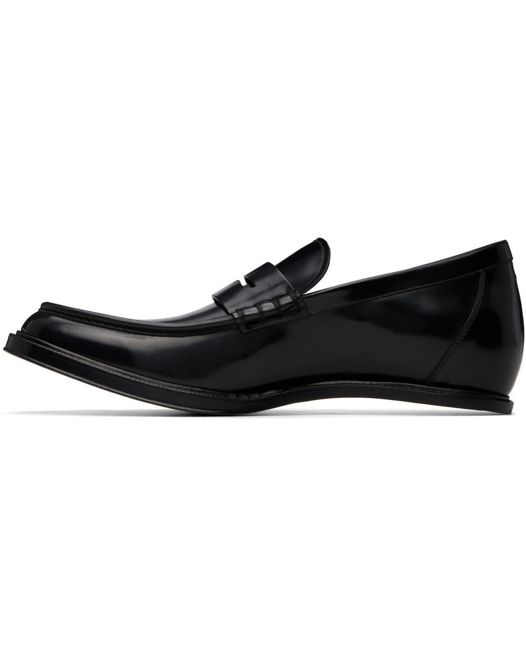 Maison Margiela Black Heel-Less Loafers for men