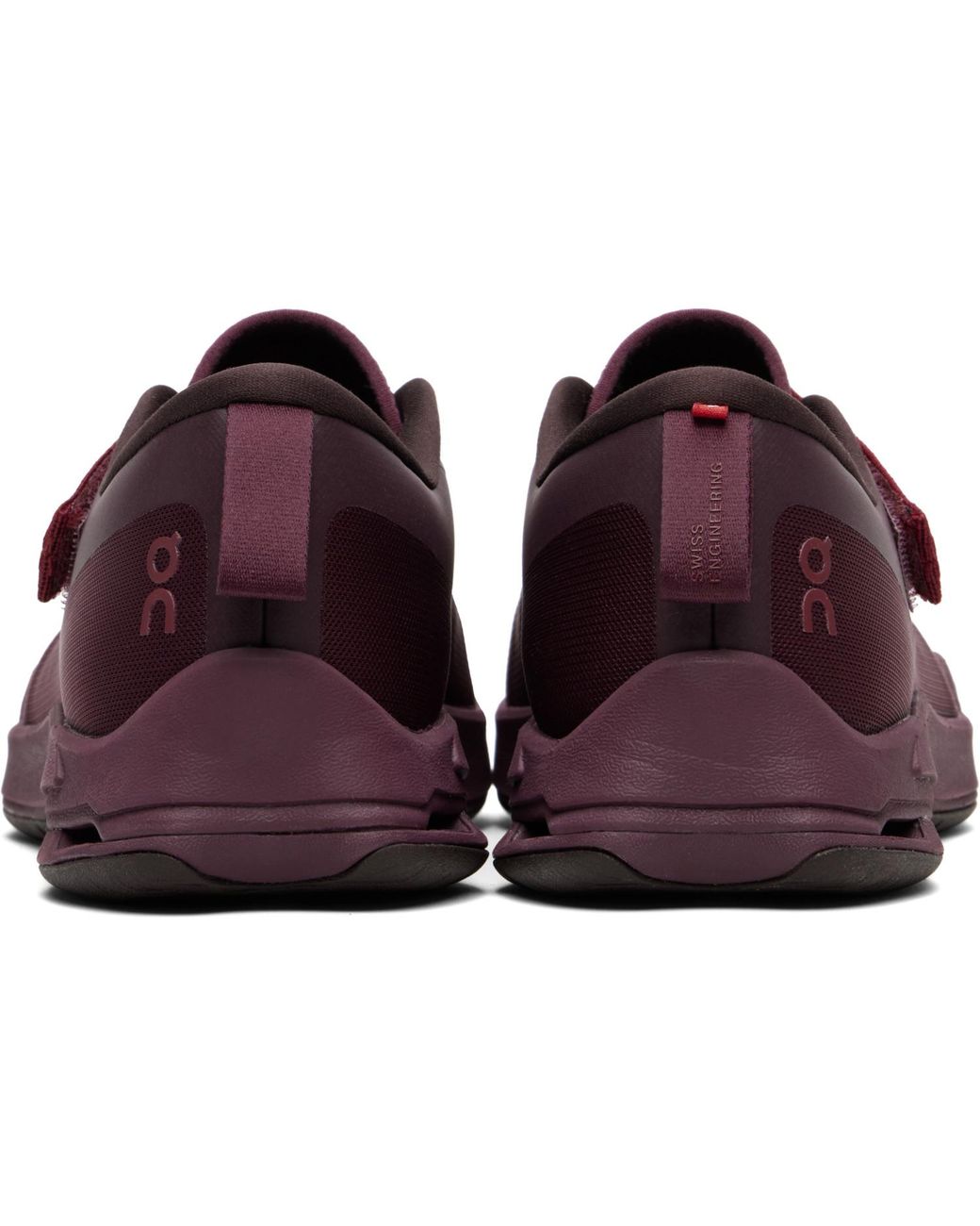 On Shoes Black Burgundy Cloudnova Mo Sneakers for men