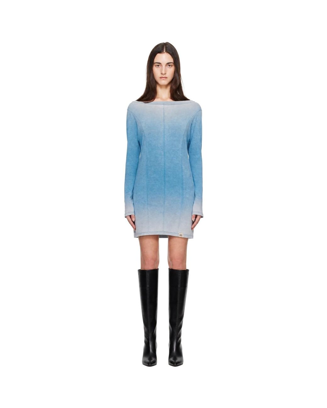 KNWLS Blue Ace Longsleeve Minidress