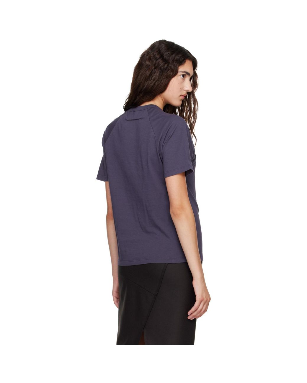 MM6 by Maison Margiela Blue Folded Logo T-Shirt