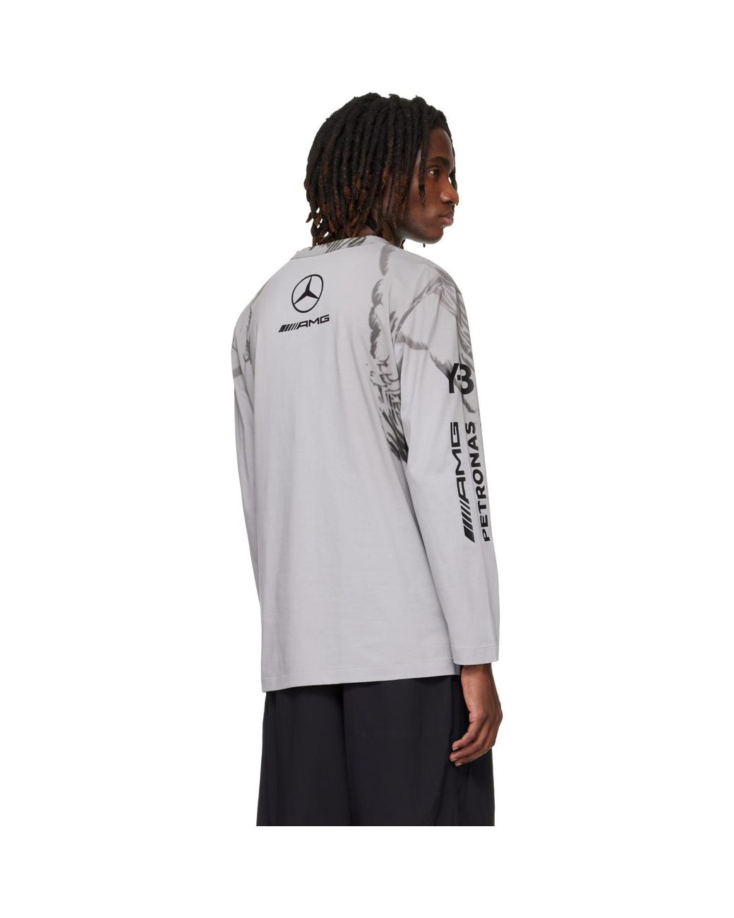 Y-3 Black Mercedes-Amg F1 Edition Wolf Graphic T-Shirt for men