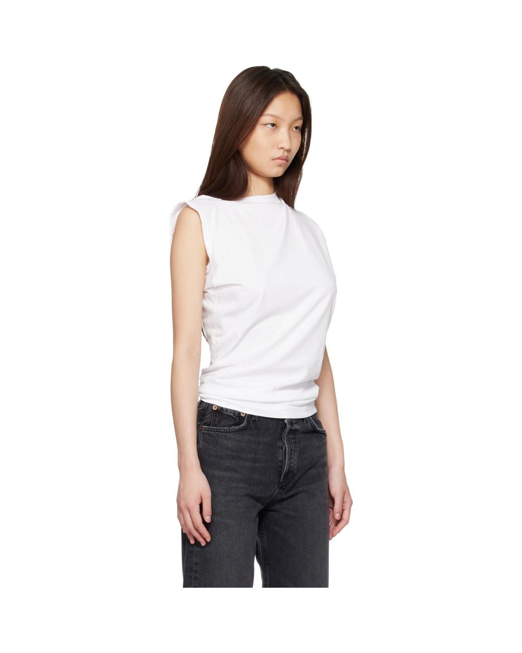 Agolde White Beth T-Shirt