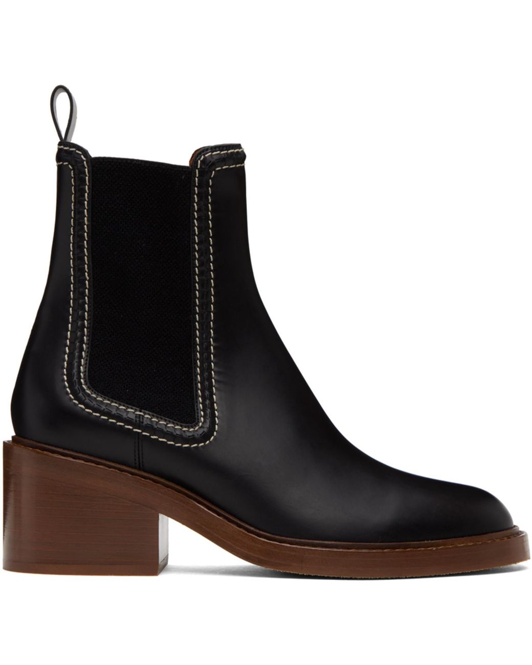 Chloé Black Mallo Boots