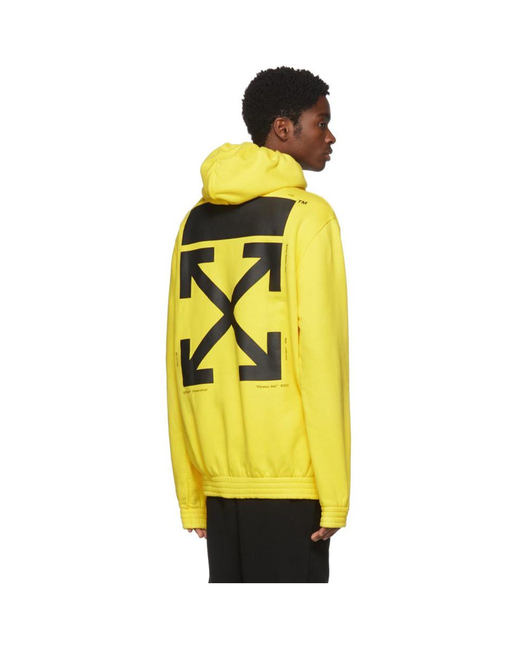 Veste off store white jaune