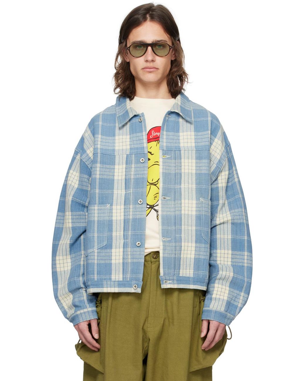 STORY mfg. Sundae Jacket in Blue for Men | Lyst