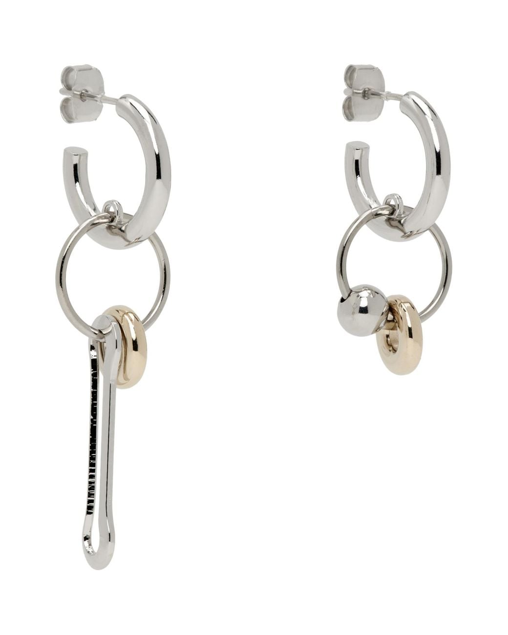 Justine Clenquet Metallic Lea Earrings