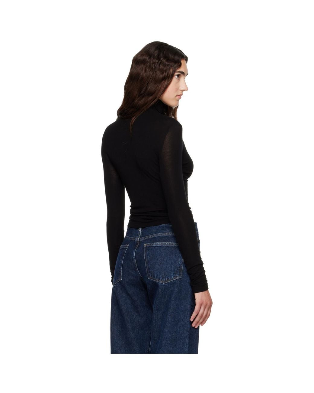 Agolde Black Ae Pascale Turtleneck