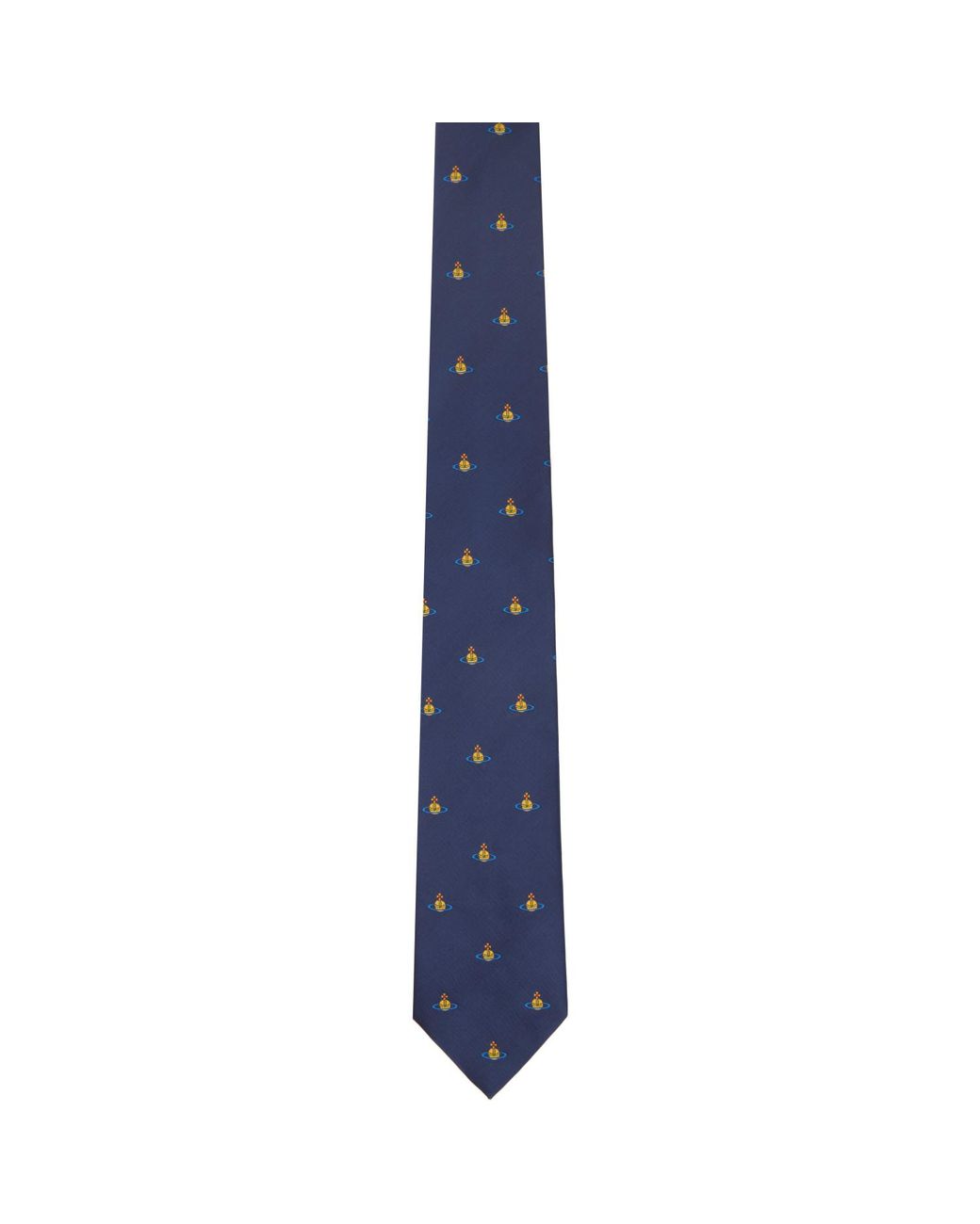 Vivienne Westwood Blue 8.5Cm Orb Tie for men