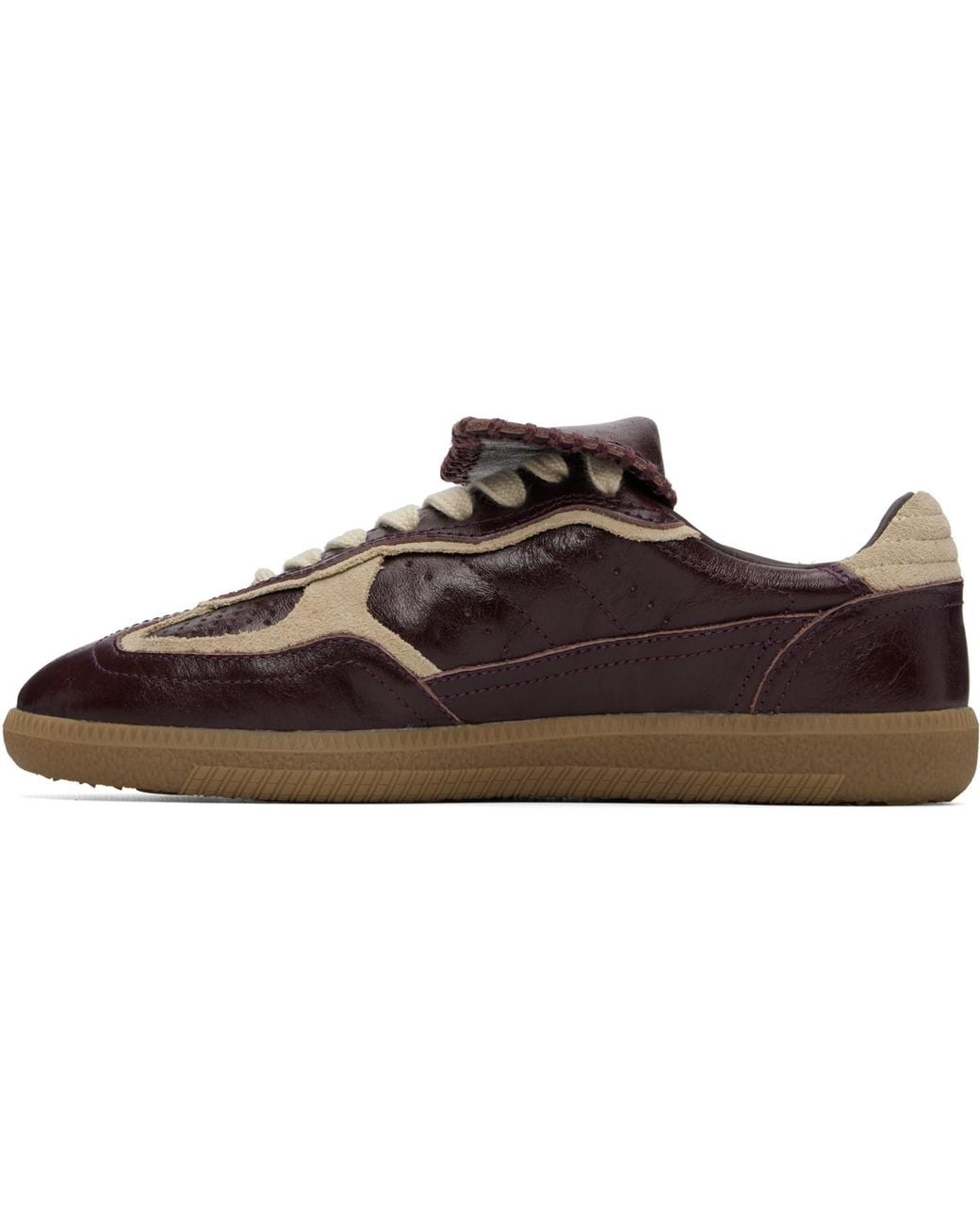 Alohas Black Burgundy Tb.490 Club Leather Sneakers