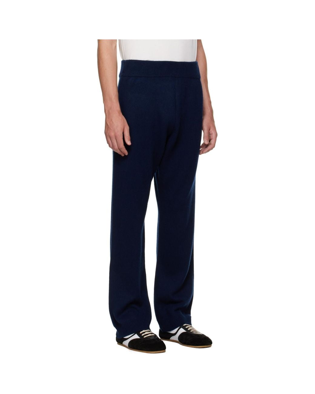 Entire studios Blue Knit Cashmere Sweatpants for men