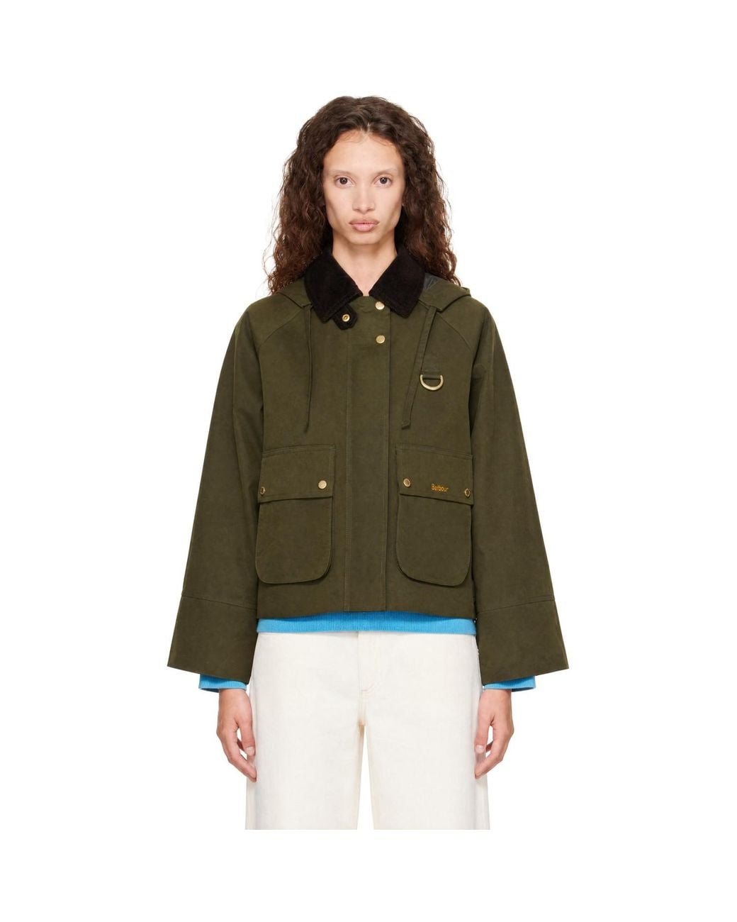 Barbour Green Khaki Terringtone Showerproof Jacket