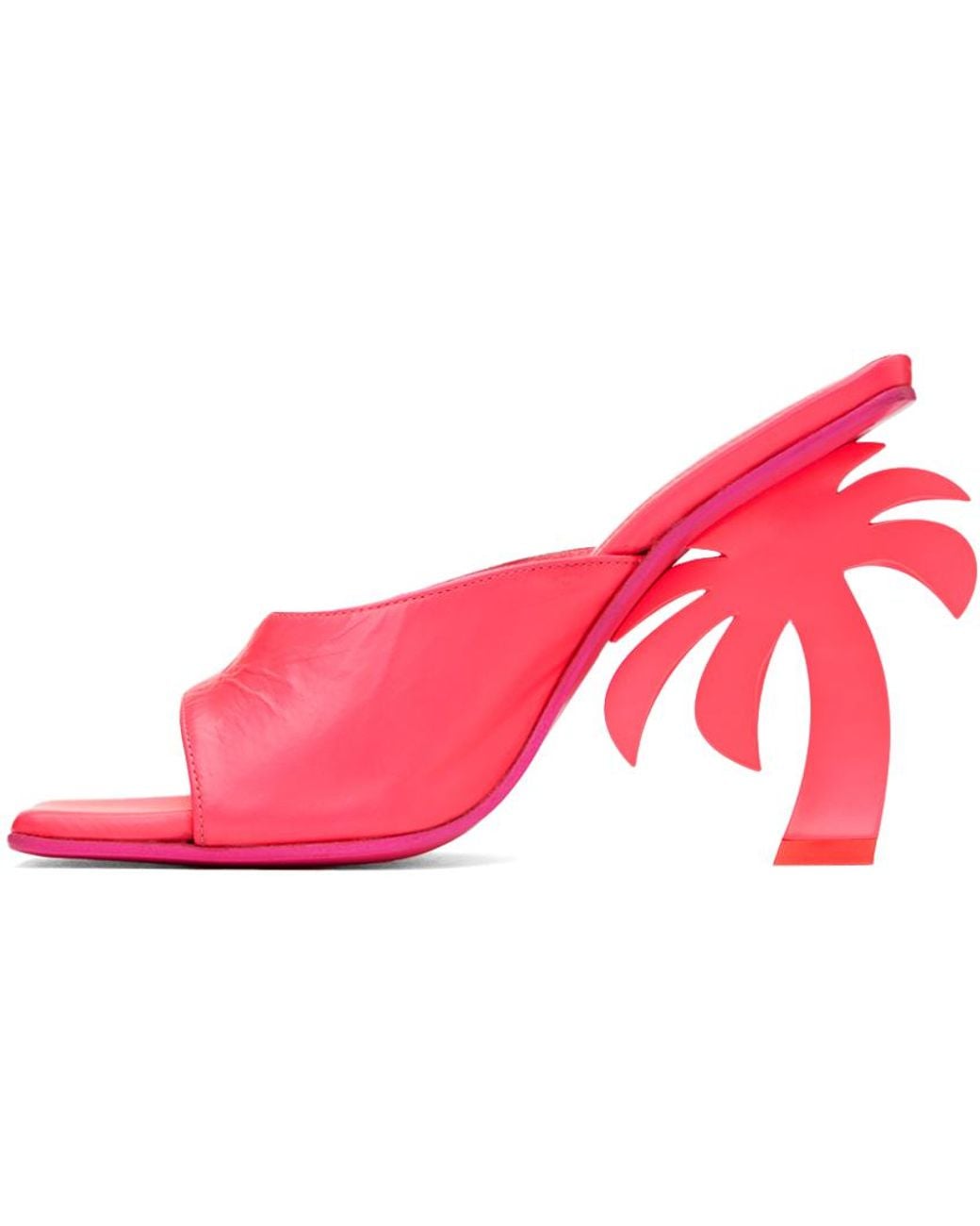 Palm Angels Red Mule Palm Heels