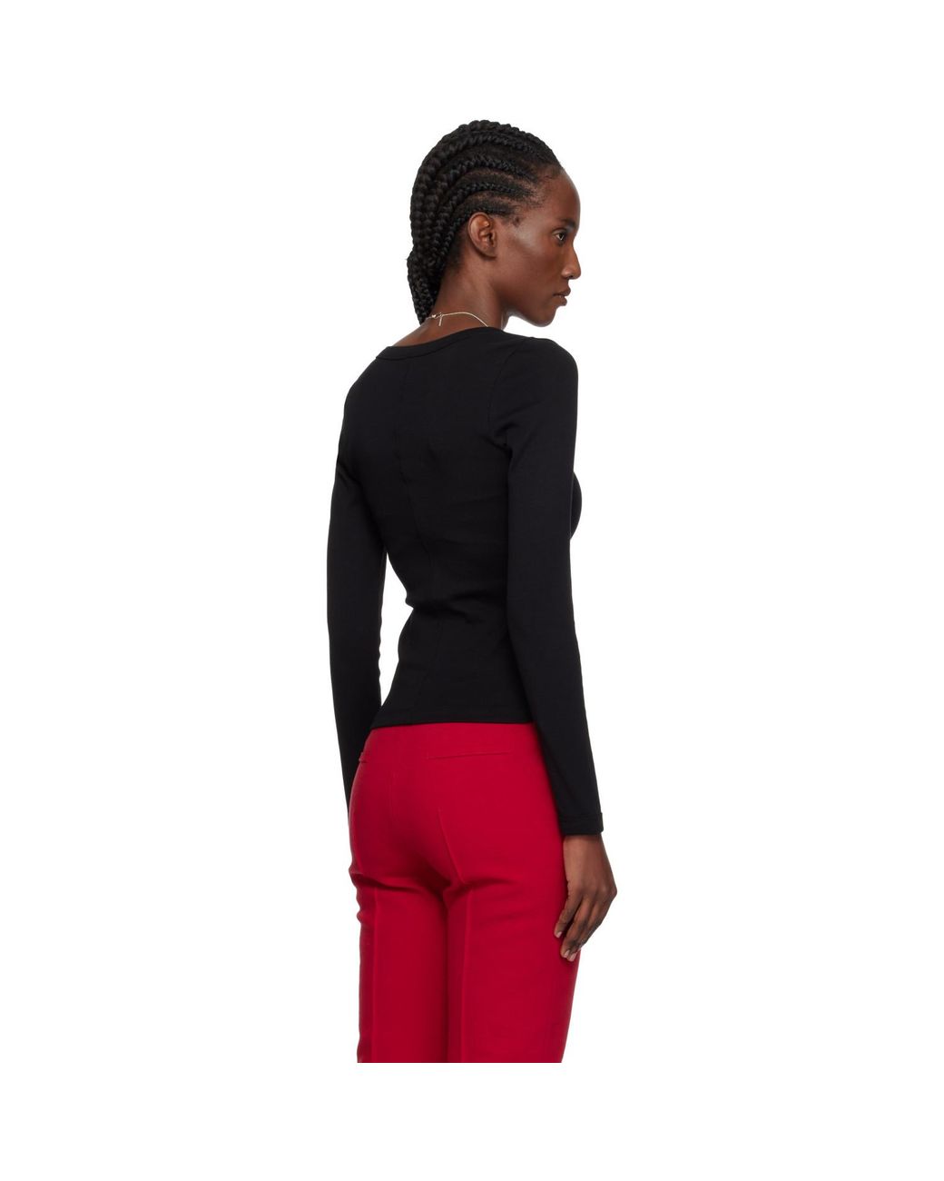 Flore Flore Black Dewi Longsleeve T-Shirt
