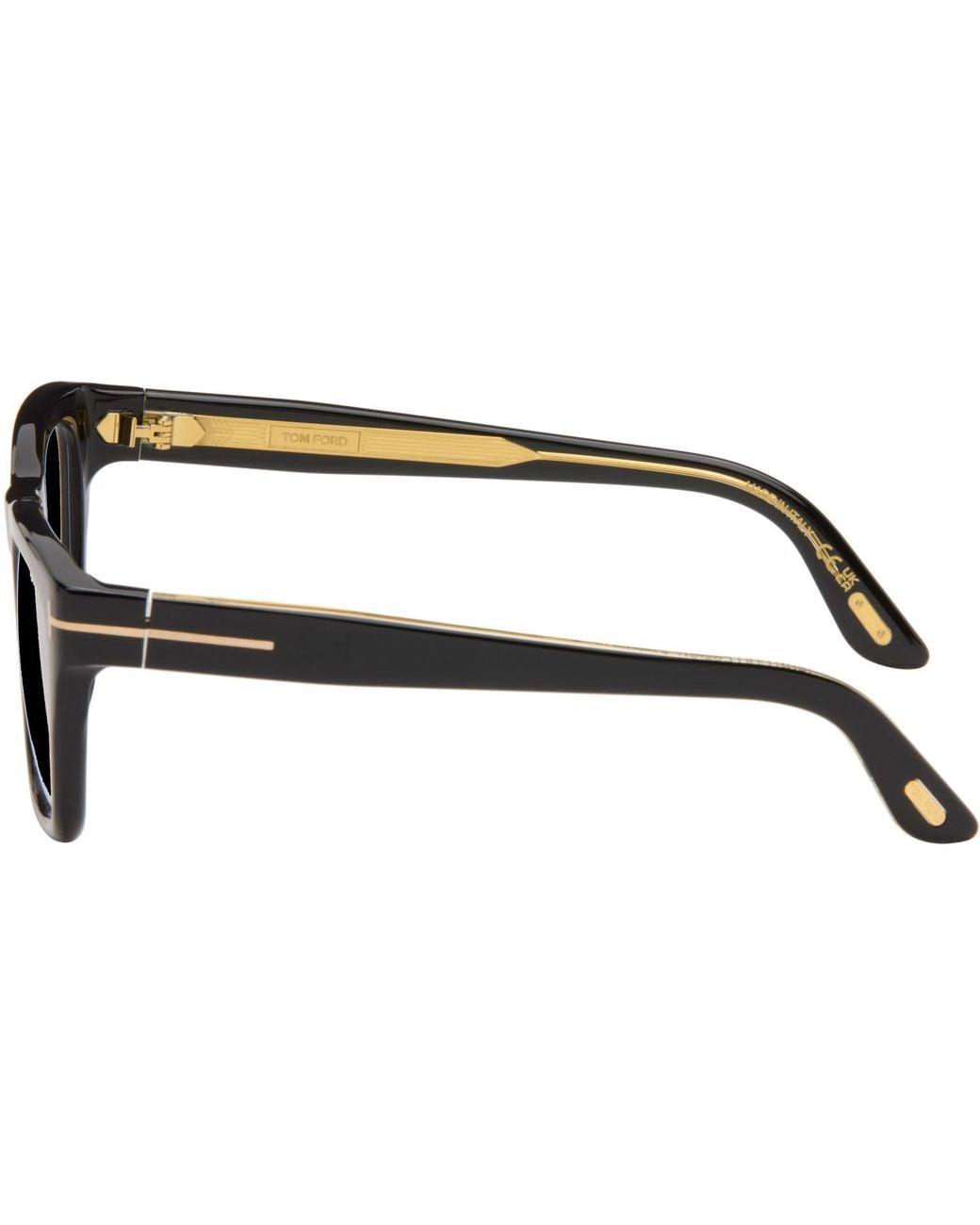Tom Ford Black Icon Light Block Square Glasses for men