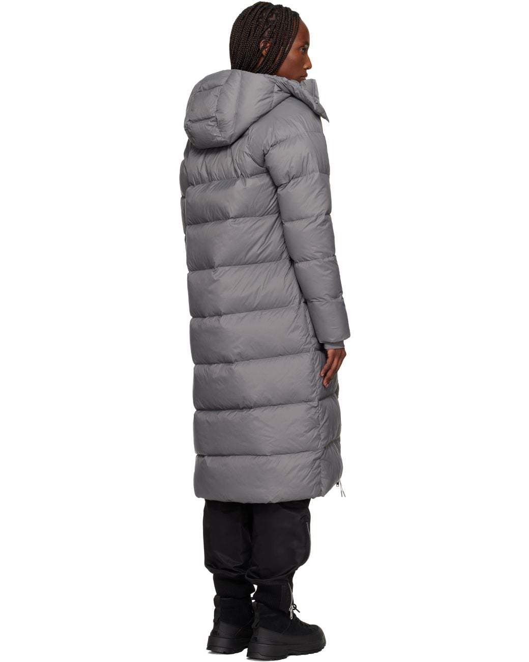 The North Face Black City Long Hooded Down Jacket