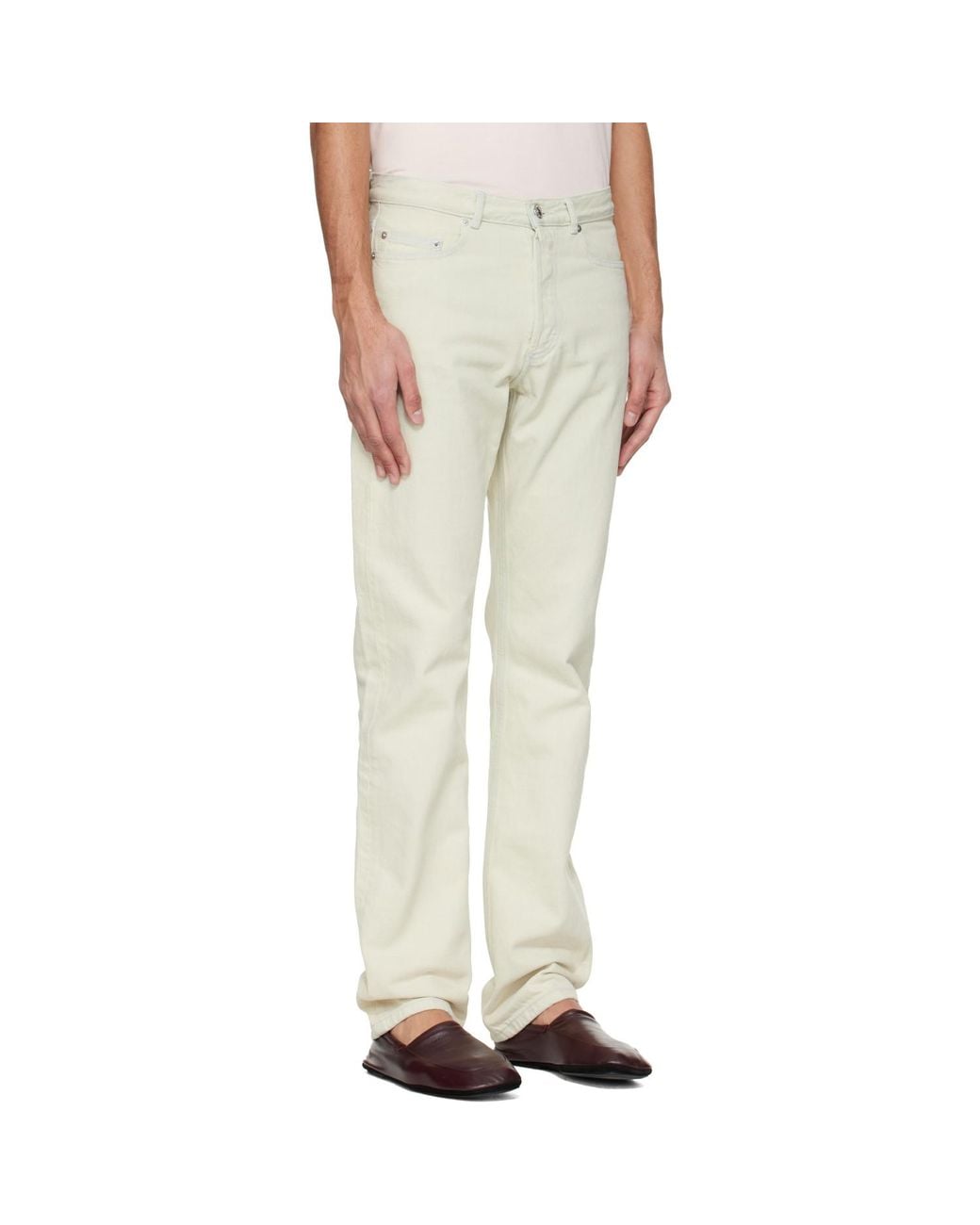 A.P.C. Natural Off- Standard Jeans for men