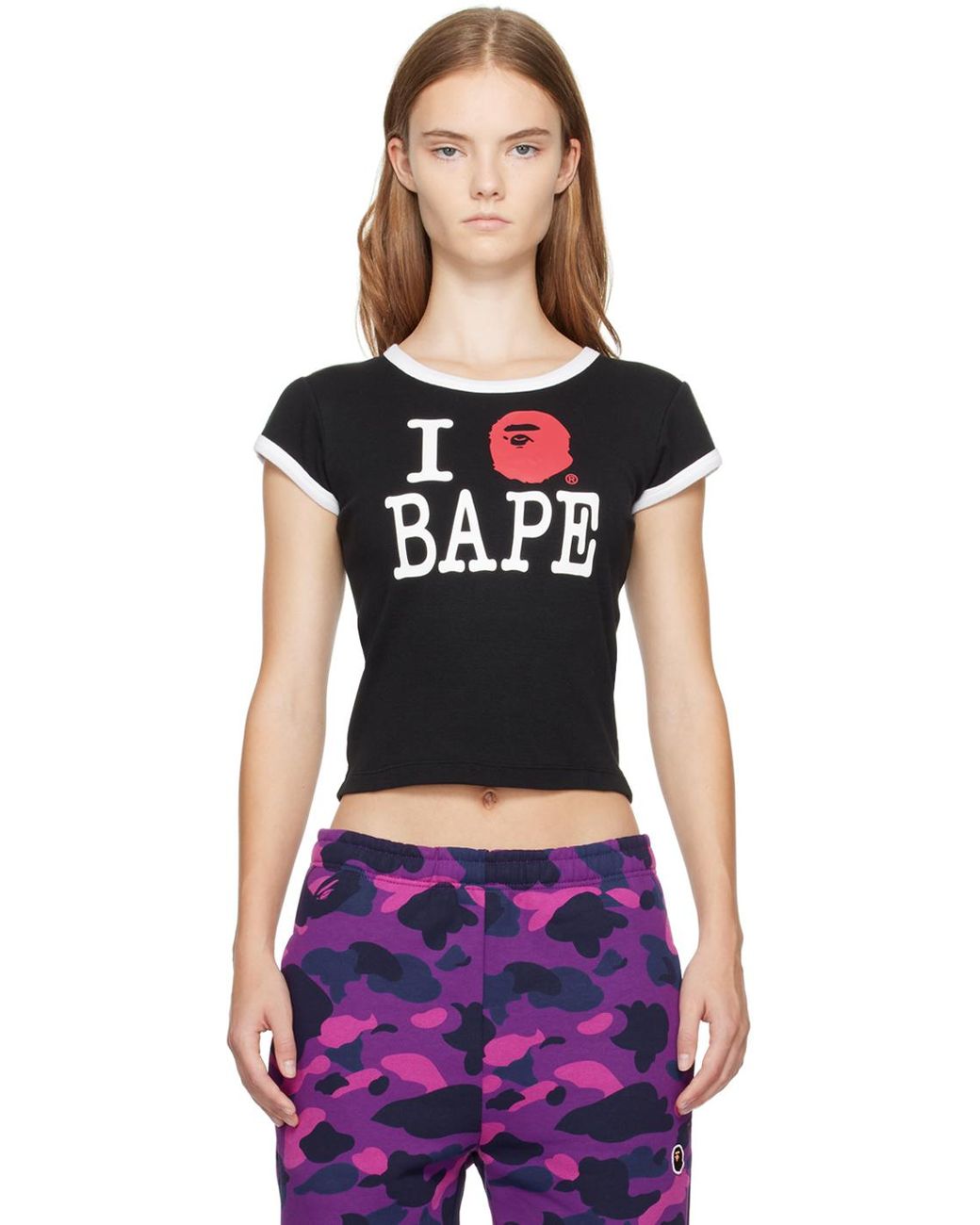 トップス A BATHING APE PINK MINI TEE A Bathing Ape Men Bape Girl Tee pink
