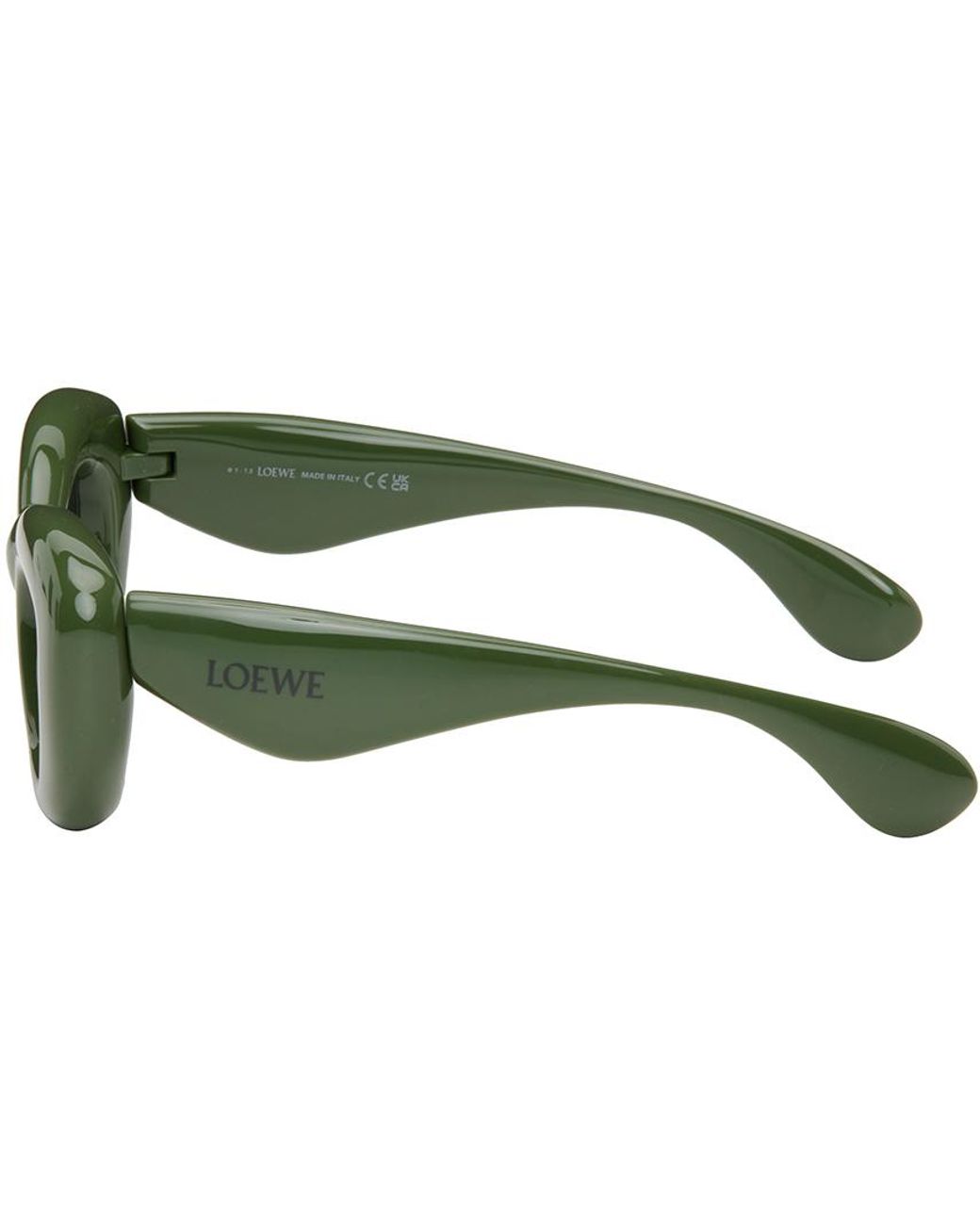 LOEWE GREEN INFLATED BUTTERFLY SUNGLASSES Loewe Inflated Green Acetate Butterfly Sunglasses - Sdkgrn  main image 4