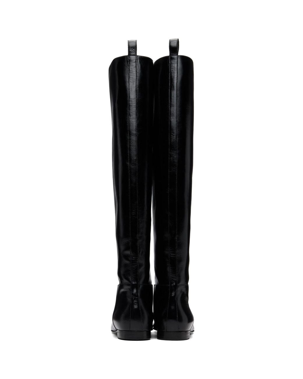 Khaite Black Colt Knee-High Boots