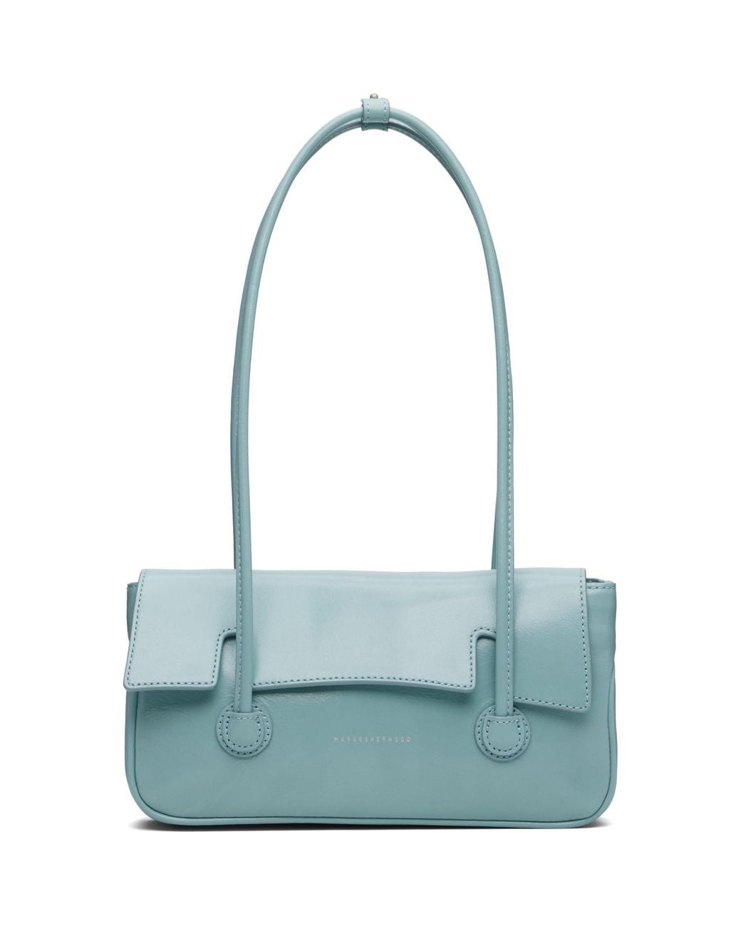 MARGE SHERWOOD Blue Flap Small Bag