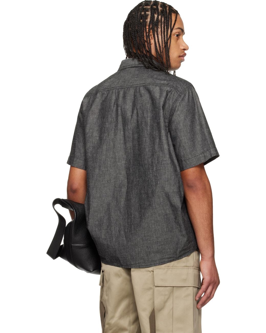 Sacai Black Light Weight Denim Shirt for men