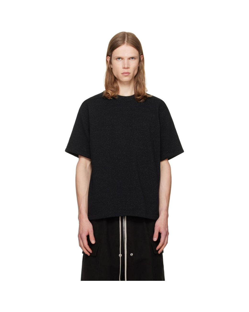 Rick Owens Black Tower Brad T-Shirt for men