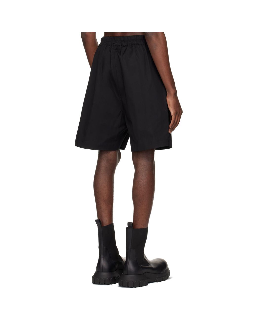Rick Owens Black Temple Boxer Shorts for men
