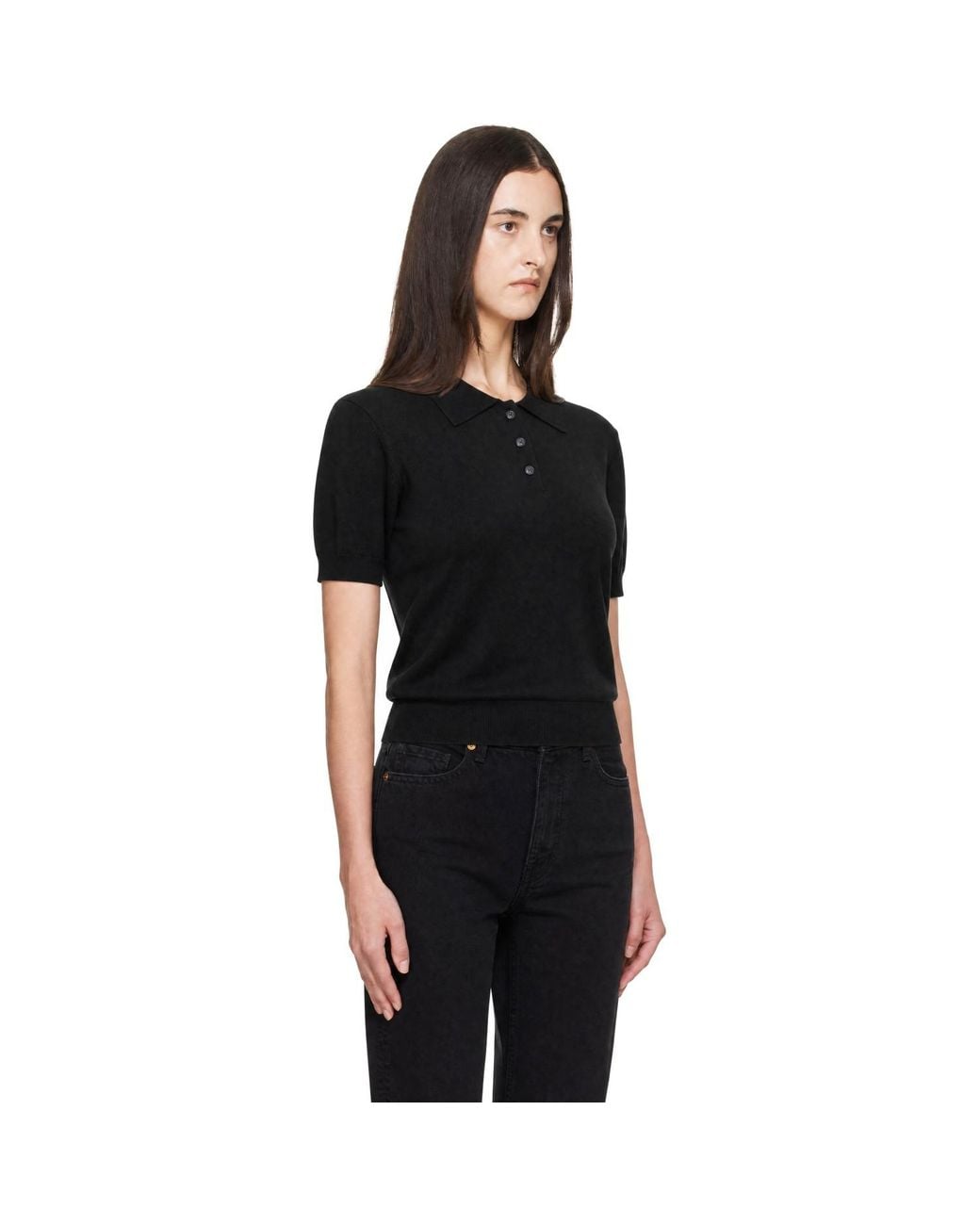 High Sport Black Court Polo