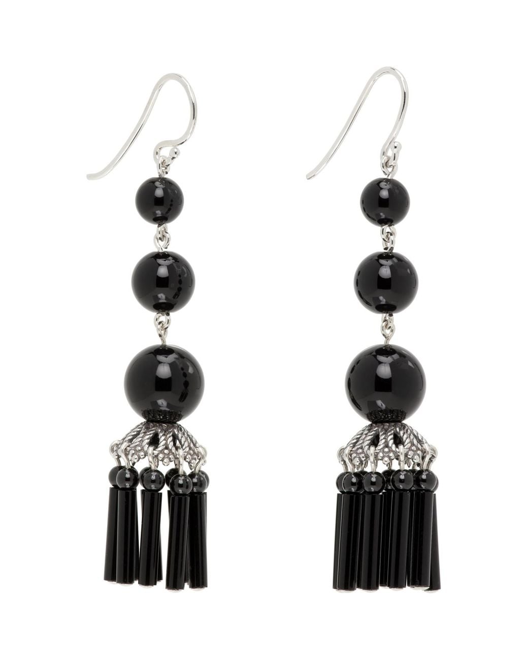 Sophie Buhai Black Triplet Flamenco Earrings