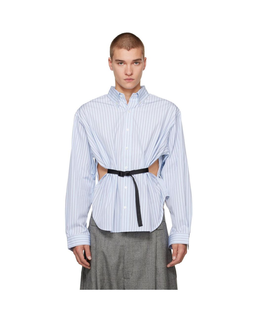 VAQUERA Blue Belted Shirt for men