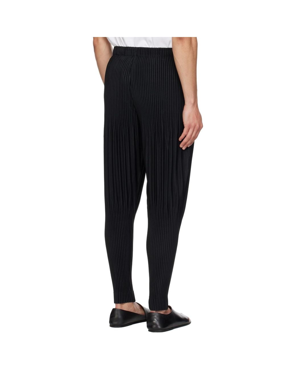 Homme Plissé Issey Miyake Black Monthly Colors February Trousers for men