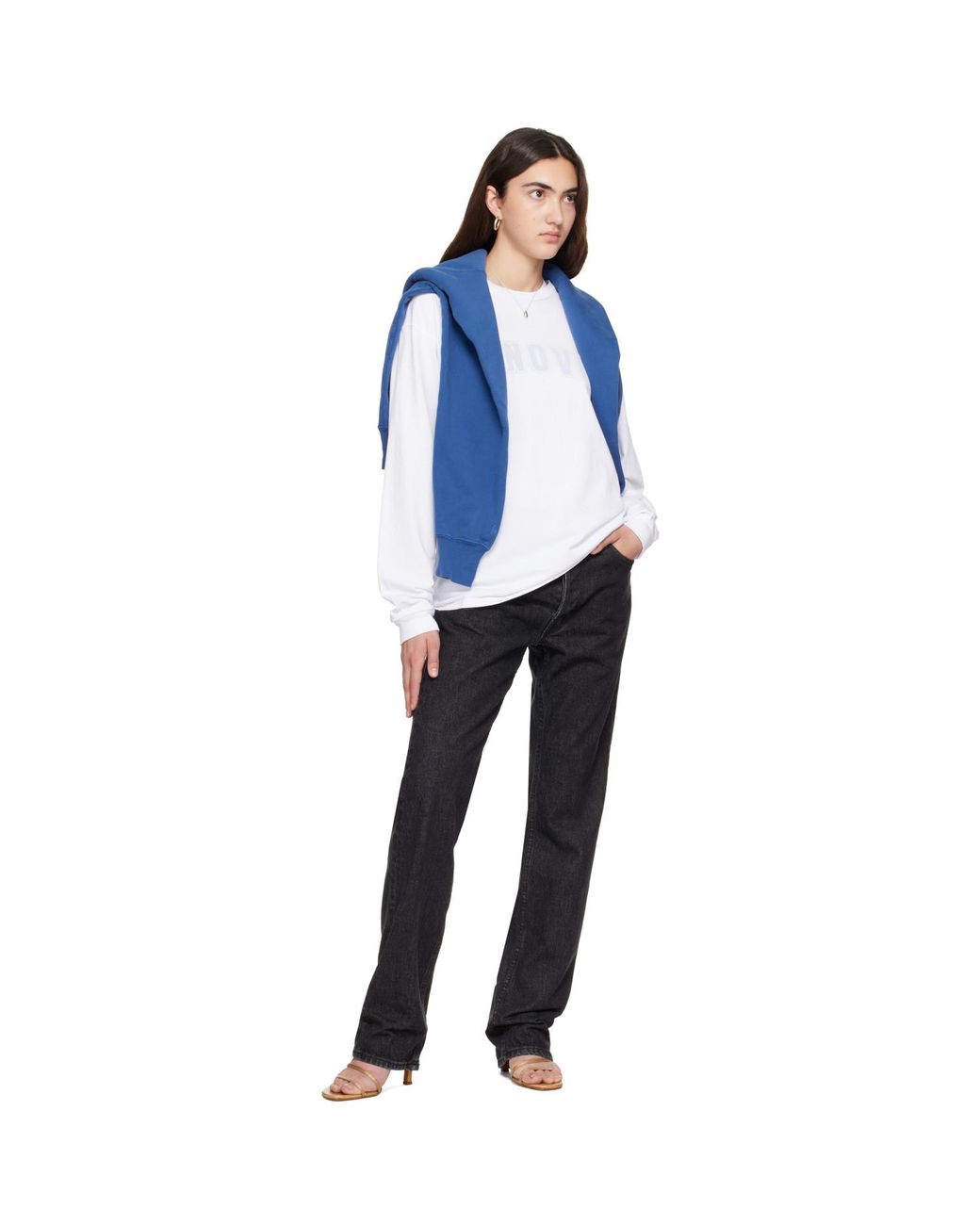 Hanover White '' Long Sleeve T-shirt
