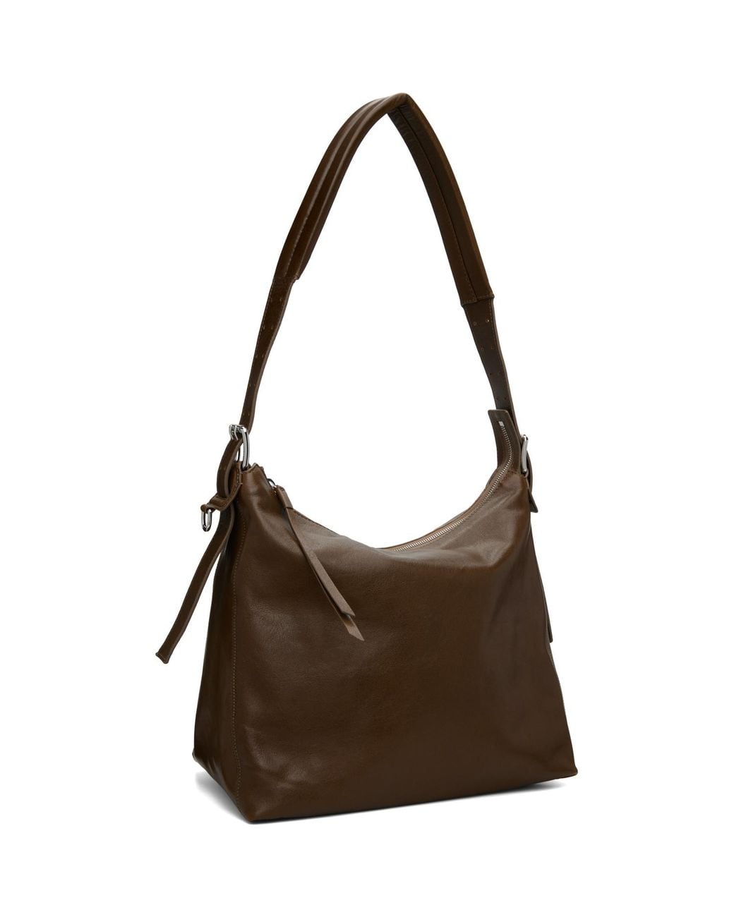 Lemaire Brown Belted Leather Bag