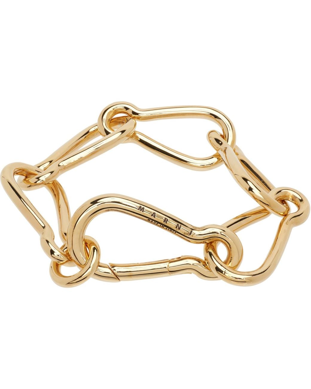 Marni Metallic Chain Bracelet for men