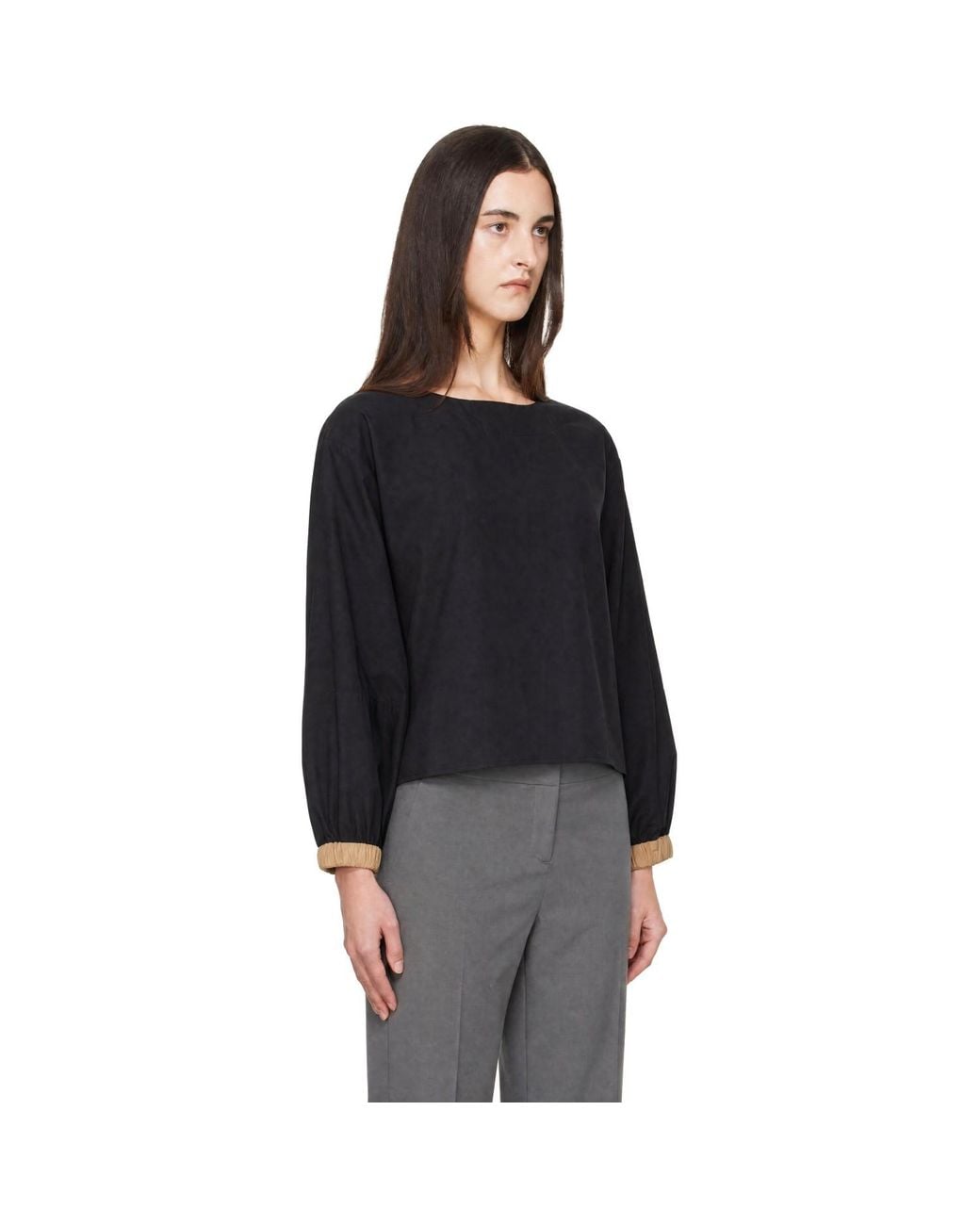 Baserange Black Moy Top