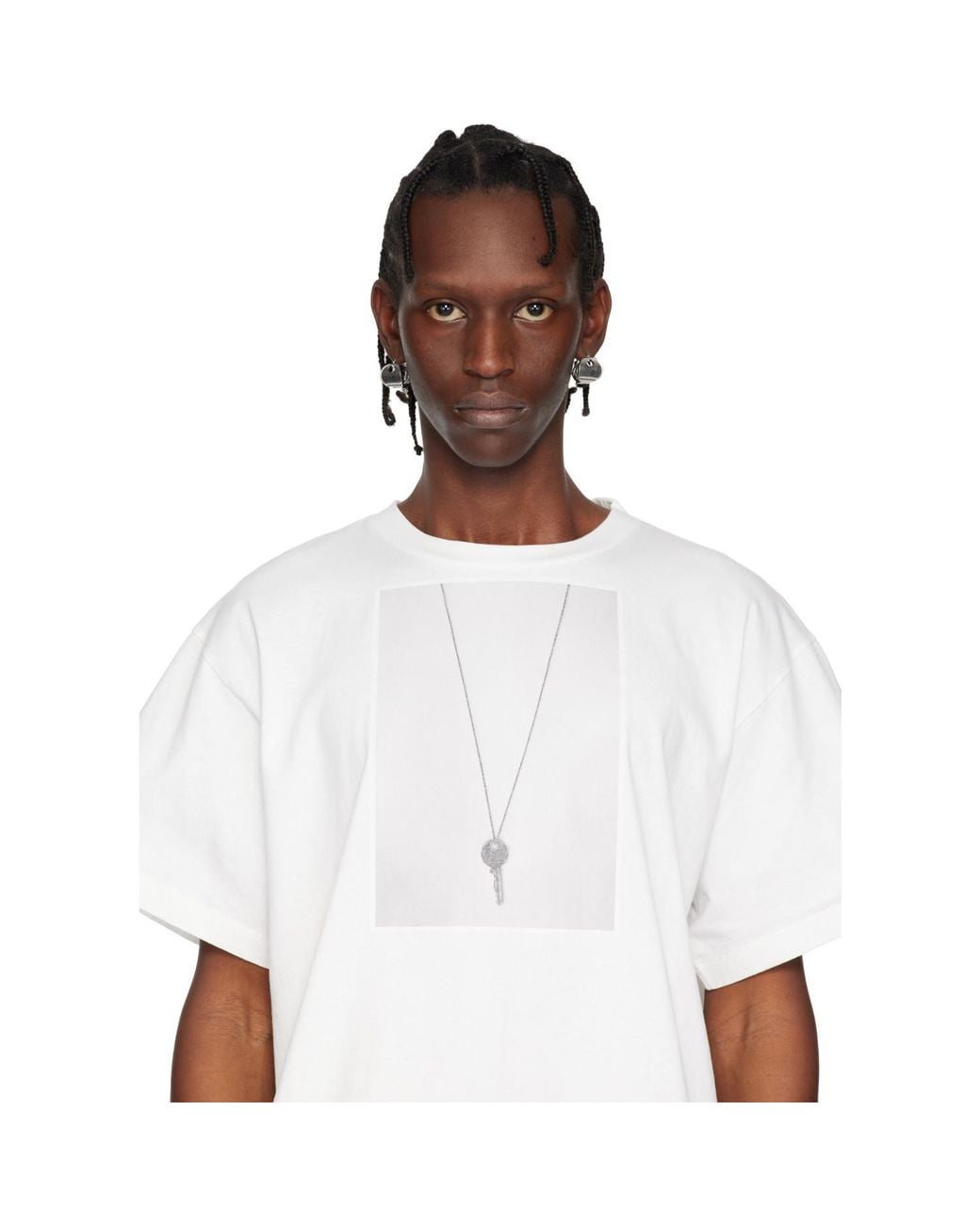 MM6 by Maison Margiela Black Key Earrings for men
