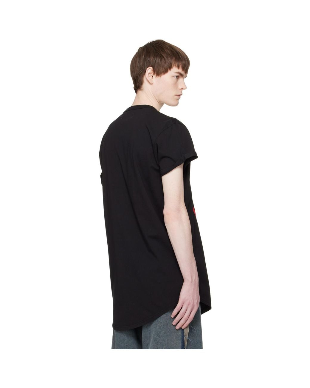 Vivienne Westwood Red Swirl Longline T-Shirt for men