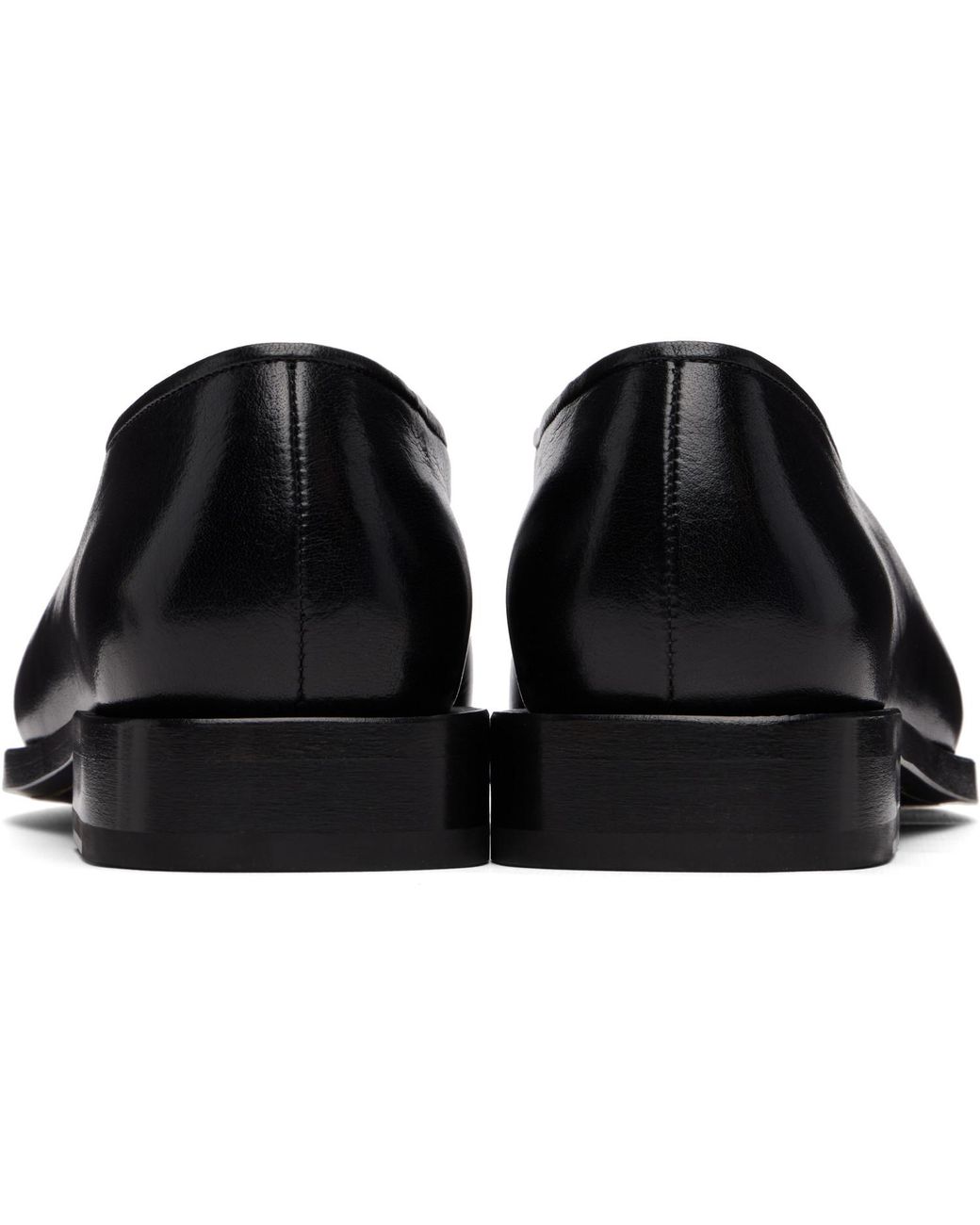 Lemaire Black Anatomic Slip On Loafers for men