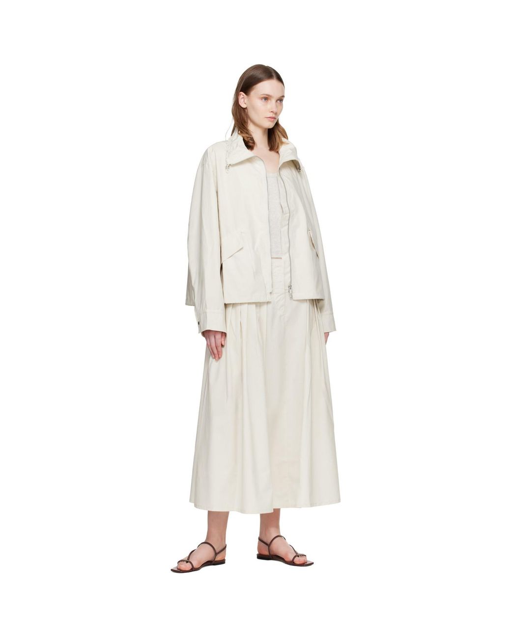 Studio Nicholson Natural Off- Agat Maxi Skirt