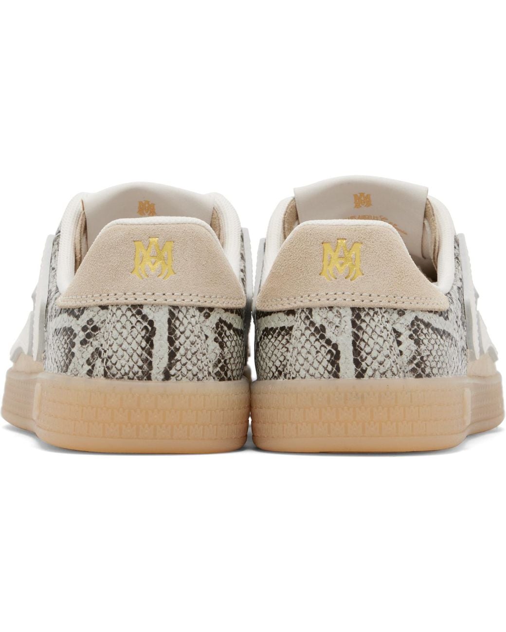 Amiri Black Off- Snake Pacific Bones Sneakers