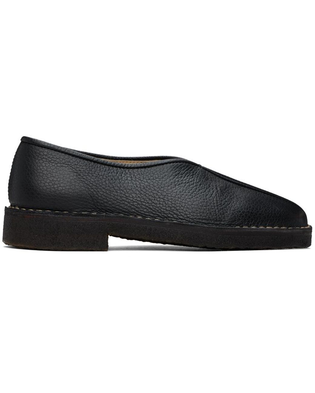 Lemaire Piped Slippers in Black for Men | Lyst