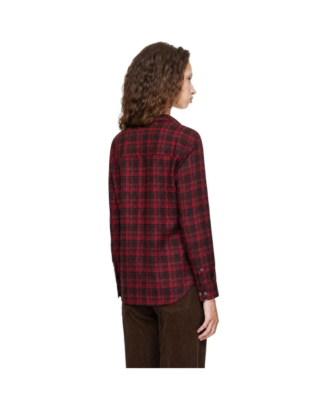 DUNST Red Checked Flannel Bd Shirt