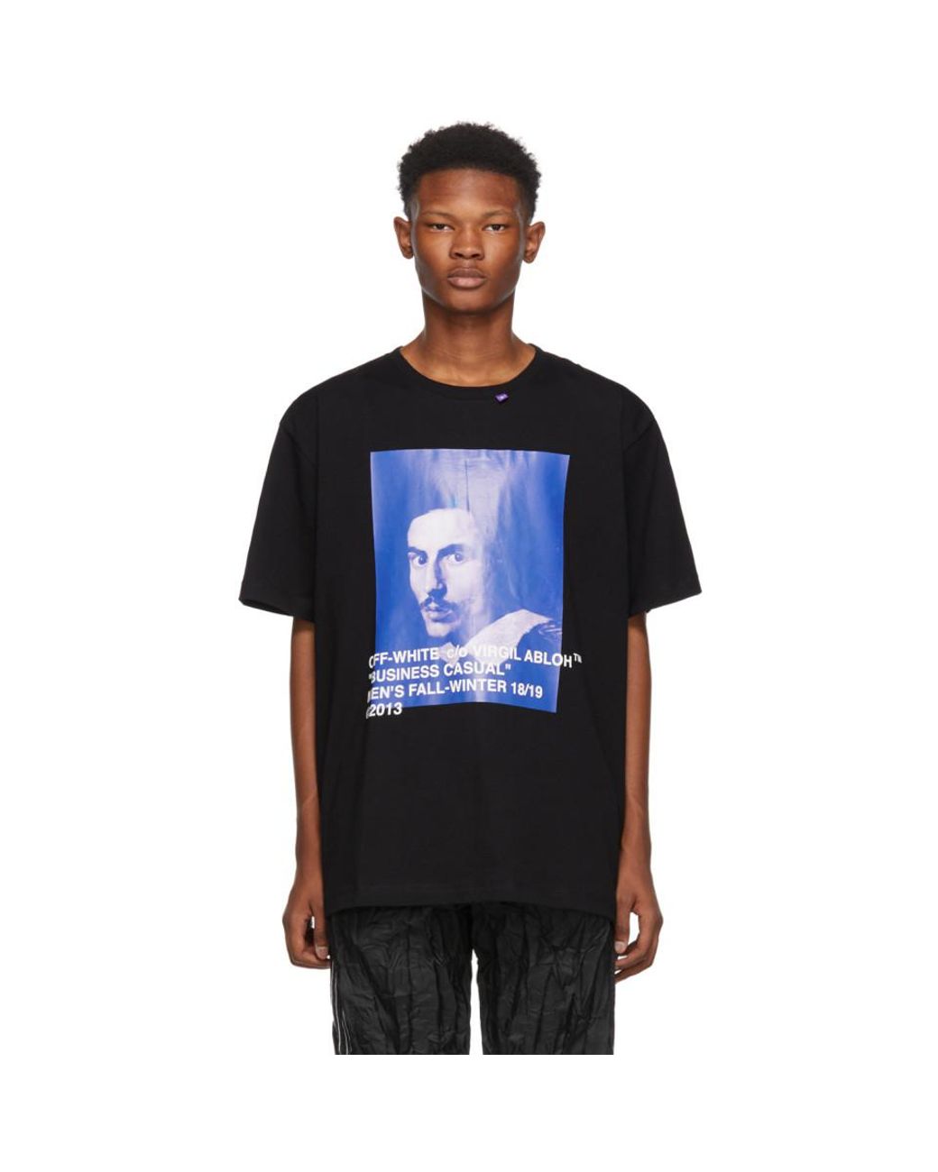 Off-White c/o Virgil Abloh Black Bernini Over T-shirt for Men | Lyst