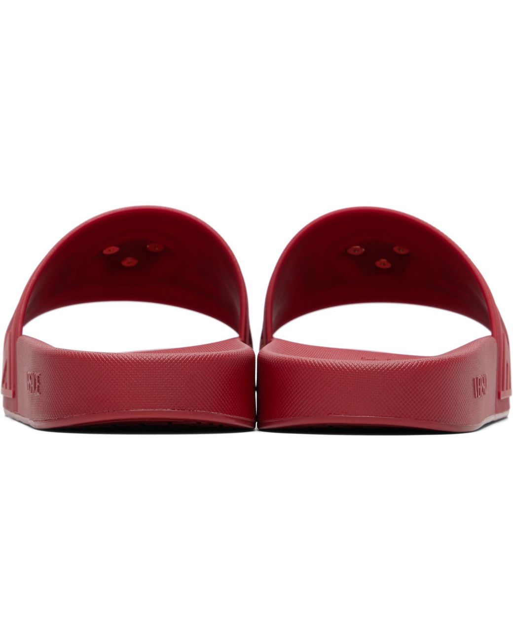 Versace Red 'La Medusa' Slides for men