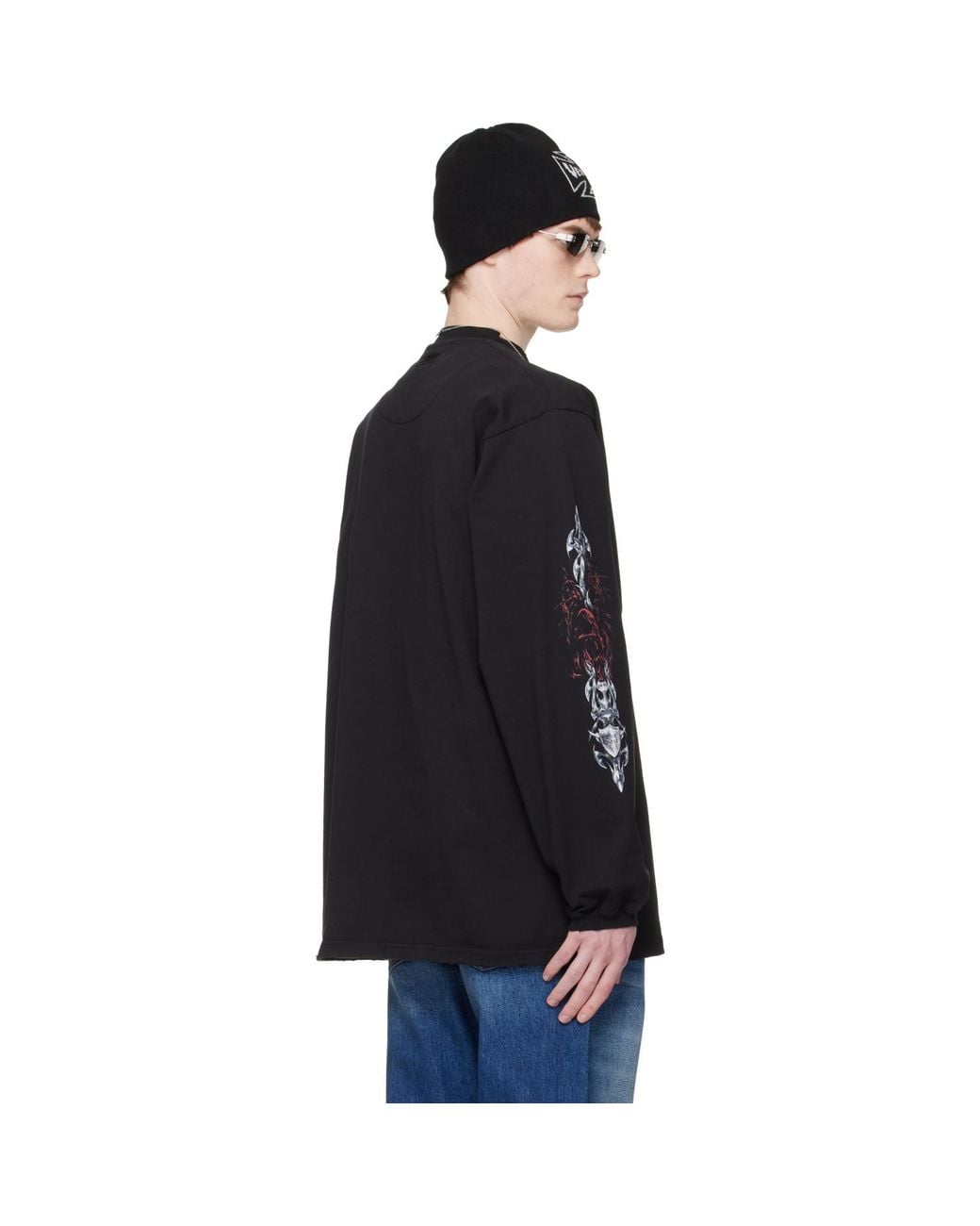 Vetements Black Metal Longsleeve T-Shirt for men